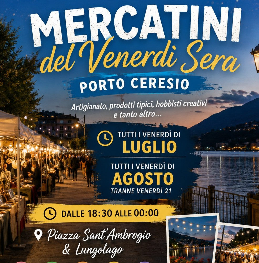 Grafix On The Road arriva ai Mercatini del Venerdì Sera a Porto Ceresio!