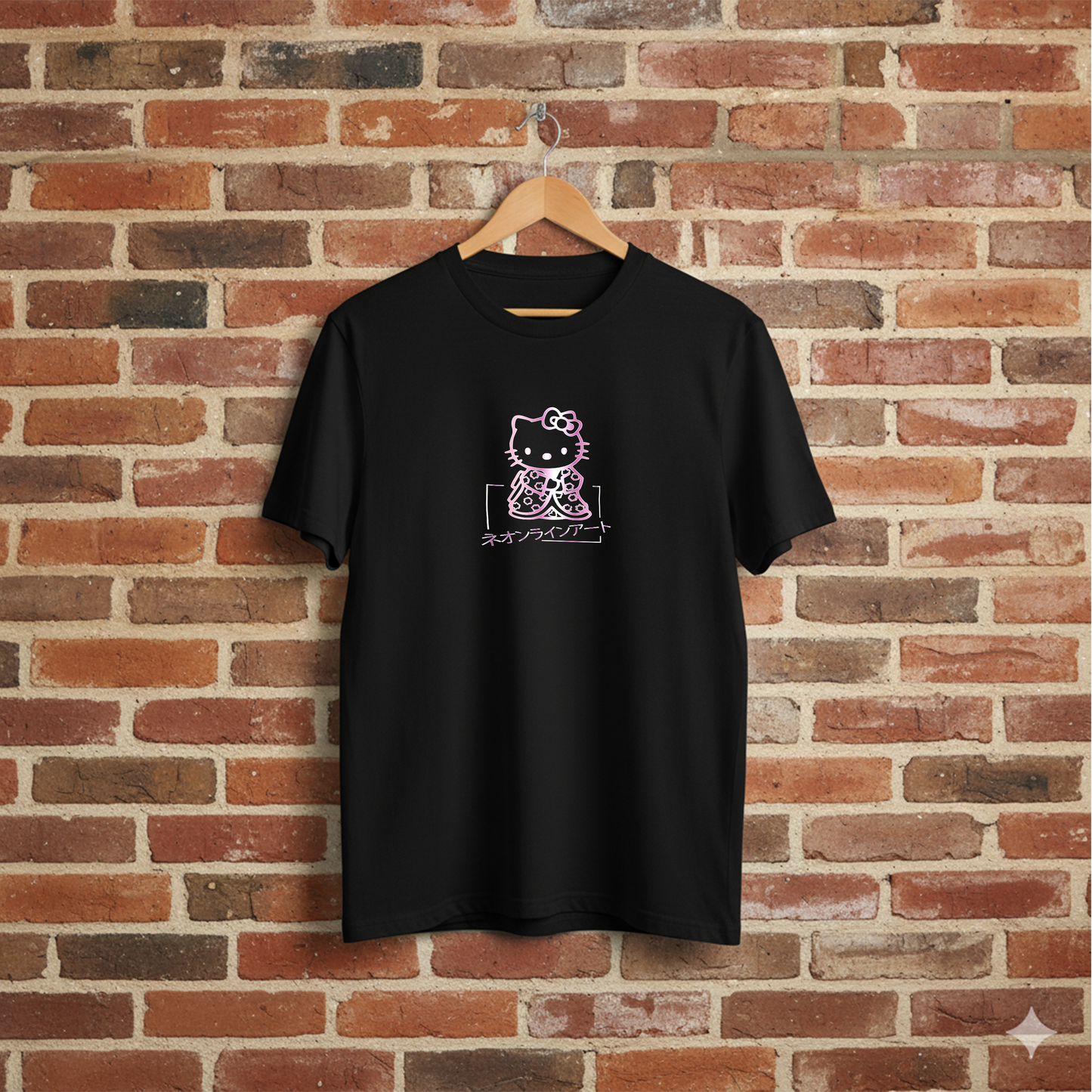 T-Shirt Fan Art Ispirata a Hello Kitty - Kimono Style Design