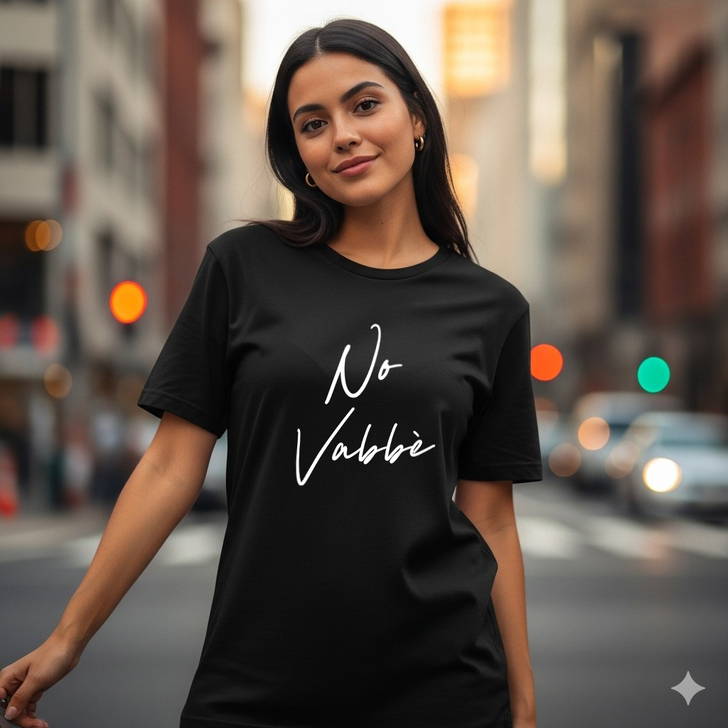 T-SHIRT "NO VABBÈ"